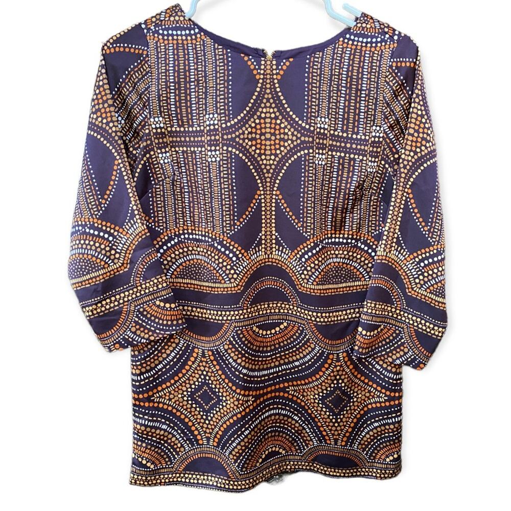 The Limited Mini Dress Gorgeous Fall Colors of Deep Purple Orange Size XS